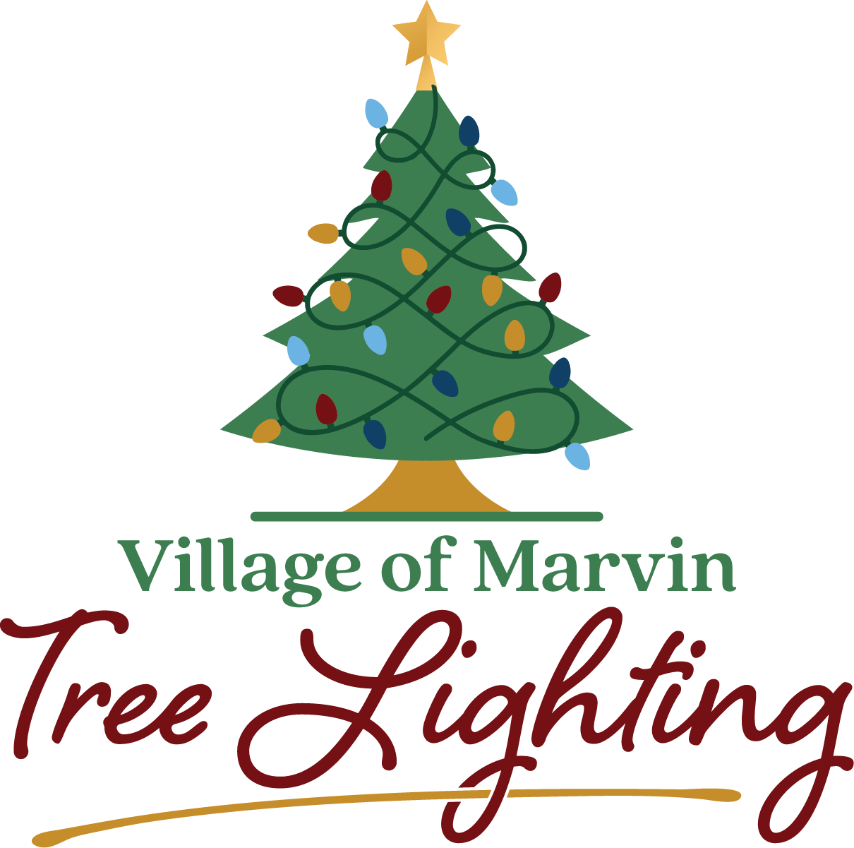 Village of Marvin Tree Lighting Logo
